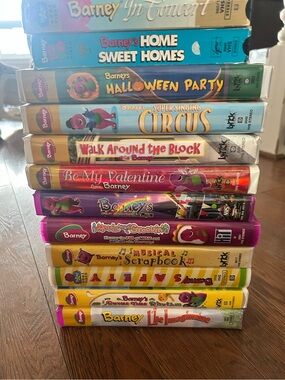 Vintage Barney VHS Kids Video Collection - 12 total